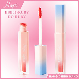 Son Kem Lì Cao Cấp HOPS HSB02 RUBY - MÀU ĐỎ RUBY