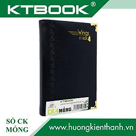 Gói 5 cuốn Sổ ghi chép Bìa Da Đen KTBOOK cao cấp KT 4 dòng kẻ ngang khổ A6