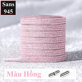 Dây giày thông minh không cần buộc Sans945 co giãn bản dẹt cho giày thể thao sneaker nam nữ nhiều màu trắng đen xanh xám