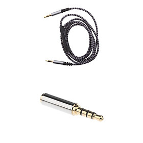 3.5mm Male to 2.5mm Female Adaptor and 3.5mm Male To Male Aux Stereo Cable For