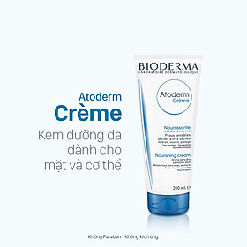 Kem dưỡng ẩm, phục hồi dành cho da khô nhạy cảm BIODERMA Atoderm Crème 200ml (Cho da khô đến da rất khô)