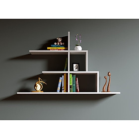 Mua Kệ Gỗ Treo Tường Màu Trắng STEP By STEP KT217