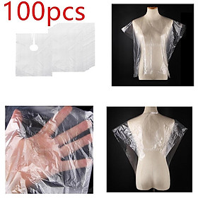 100x Waterproof Disposable Hair Cutting Cape Gown Stylist Barber Shop Capes