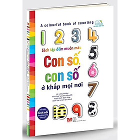 Sách Tương Tác - A colourful book of counting - Sách tập đếm muôn màu - Con số, con số ở khắp mọi nơi