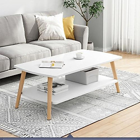 Bàn Trà Sofa Gỗ Cao Cấp Kiểu Nhật, Bàn Sofa Gỗ 2 Tầng Gỗ Tự Nhiên Chắc Chắn Kết Hợp Với Ghế Sofa Cực Đẹp