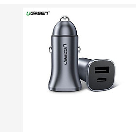 Mua Củ sạc trên ô tô Ugreen 30780 QC 4.0 3.0 cổng loại C - Hàng chính hãng
