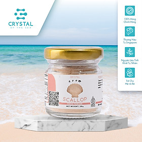 Nhập Khẩu Singapore Bột nêm Sò Điệp 20GR - CrystalSea, Chứng nhận SFA, giàu chất dinh dưỡng như Canxi, Chất đạm Protein tốt cho sự phát triển của não và 