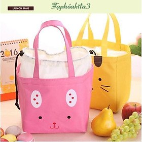 Mua Túi Giữ Nhiệt Đựng Cơm Trưa/ Đồ Ăn Uống Văn Phòng / Picnic Có Dây Rút GIAO NGẪU NHIÊN Ạ