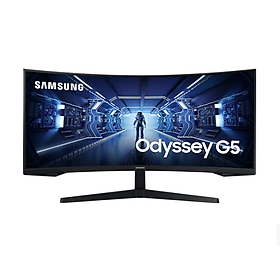 Màn Hình Cong Gaming Samsung LC34G55TWWEXXV ( 34 Inch WQHD VA (3,440 x 1,440) 165Hz / 1ms / DP 1.4 / HDMI / Jack Audio 3.5 / Freesync ) - Hàng Chính Hãng