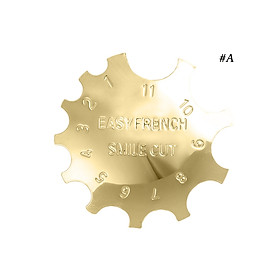 French Nail Trimmer Easy French Cutter Nail Manicure Edge Trimmer Smile Line Cutter Stainless Steel DIY Plate Module