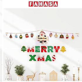 Dây Hình Gỗ Treo Tường Trang Trí Giáng Sinh - Bách Mộc - Welcome