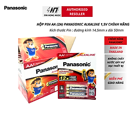 Hộp pin (12 vỉ 2 viên) pin Kiềm Alkaline Panasonic AA LR6T/2B-Hàng chính hãng