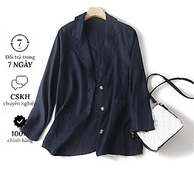 Áo blazer nữ- Áo vest linen công sở kiểu dáng cơ bản dễ mặc, phù hợp môi trường đi làm CS04