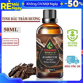 Tinh Dầu Xông Phòng Nguyên Chất TIDAMO 50ML, Tự Chọn Mùi | Có Kiểm Định Chất Lượng | Sử Dụng Với Máy Xông Tinh Dầu Giúp Thơm Phòng, Khử Khuẩn, Tốt Cho Sức Khỏe và Làm Đẹp