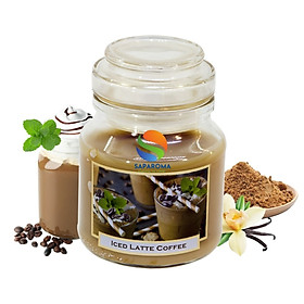 Hũ nến thơm Bartek Coffee and Spices 130g QT06647- cà phê capuchino, trang trí, thơm phòng, thư giãn, Hỗ trợ khử mùi (giao mẫu ngẫu nhiên)