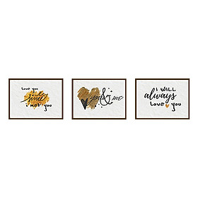 Mua Bộ 3 Tranh Canvas  You And Me  W130 (Size