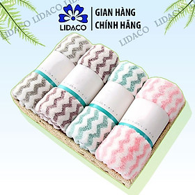 Mua Khăn Mặt Lông Cừu Xuất Hàn Lidaco Siêu Mềm Mịn 50x30cm (1 chiếc) - Giao màu ngẫu nhiên