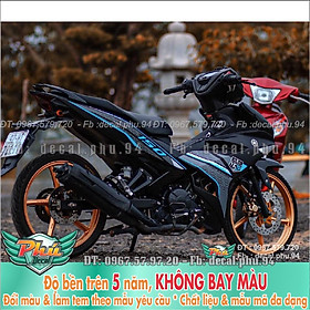 Tem Rời Exciter 150 Y15zr xanh đen nhám (K)