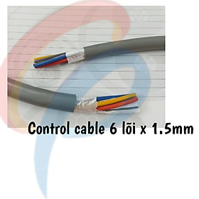 Mua Cáp điều khiển 6 lõi x 1.5mm không lưới chống nhiễu điện áp 500 volt vỏ bọc PVC