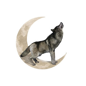 Wolf  Sculpture Wall Decor Artwork  Patio