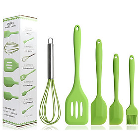 Mua Bộ Dụng Cụ Làm Bánh 5 Món Silicone Cao Cấp Cho Nhà Bếp - Tặng Kèm Set 5 Kẹp Miệng Túi