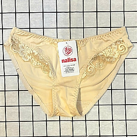 Quần lót Nalisa 2298 cotton ren hoa nguyên mông đơn giản lưng chun cơ dãn tốt