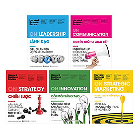 Combo Bộ HBR On Point (ON STRATEGY - Chiến Lược + ON LEADERSHIP - Lãnh Đạo + ON INNOVATION - Đổi Mới Sáng Tạo + ON COMMUNICATION - Truyền Thống Giao Tiếp + ON STRATEGIC MARKETING -Marketing Chiến Lược)(5 Cuốn)