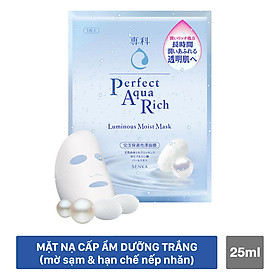 Mặt Nạ Cấp Ẩm Dưỡng Trắng Senka Perfect Aqua Rich Luminous Moist Mask 14647 (25ml)