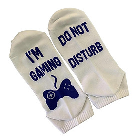 Do Not Disturb I'm Gaming Socks For Game Lover Cotton Ankle Socks For Women Men