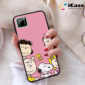 Ốp lưng iCase dành cho Realme C11 chất liệu viền dẻo lưng cứng nhám TPU có hai lỗ xỏ dây đeo in nổi 4D hình bộ sưu tập Color Fun 09