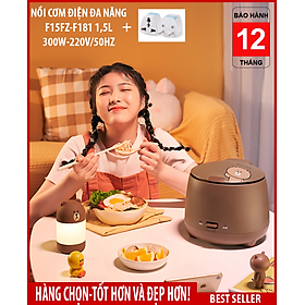 Mua Nồi cơm điện mini đa năng nấu cơm cháo canh ... 1 5L phục vụ bữa ăn cho 1-2 người F15FZ-F181 tặng ổ cắm 3 chấu
