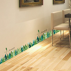 Mua Decal dán chân tường hoa đá ZOOYOO XH7221