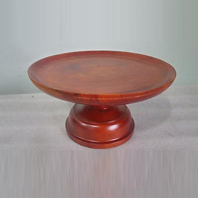 Mua Mâm bồng hay Đĩa trái cây gỗ hương  đường kính 25cm x cao 14cm  dùng trong thờ cúng