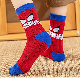 Tất  bé trai siêu nhân cao cổ cho trẻ em size 1 -9 tuổi hàng suất dư thời trag trẻ em