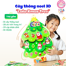 Cây Thông Noel Treo Tường 3D LalaXmas Tree - Đồ Chơi Thủ Công Cho Bé Lalala Baby