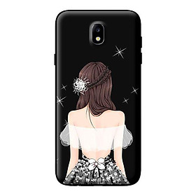 Ốp in cho Samsung Galaxy J7 Pro Cô Gái Áo Trắng - Hàng chính hãng