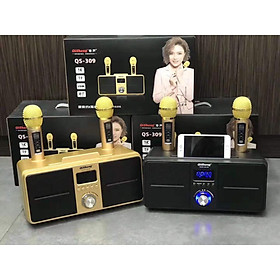 Mua Loa Karaoke Bluetooth QiSheng QS – 309 kèm 2 micro không dây - Hàng Nhập Khẩu (Giao Màu Ngẫu Nhiên)