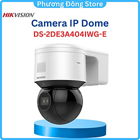 Camera IP Speed Dome hồng ngoại Wifi 4.0 Megapixel HIKVISION DS-2DE3A404IWG-E/W Tích hợp loa ngoài & Micro 2 chiều ,.-Hàng chính hãng