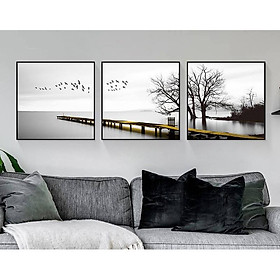 - Tranh Canvas khung composit treo tường phòng khách
