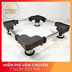 Chân máy giặt - Kệ máy giặt - Chân đế kê máy giặt tủ lạnh cao cấp chống rung trụ inox chắc chắn