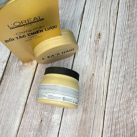 Dầu hấp ủ phục hồi tóc hư tổn L'ORÉAL Serie Expert Gold Quinoa + Protein Absolut Repair 