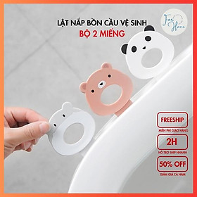Mua BỘ 2 MIẾNG Lật Nắp Bồn Cầu Chống Khuẩn Đảm Bảo Vệ Sinh Hình Thù Nghộ Nghĩnh