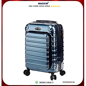 Vali cao cấp Macsim Smooire MSSM158-2b cỡ 20 inch màu silver, black, matt red , matt blue, shiny blue - Hàng loại 1