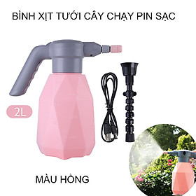 Mua Bình phun xịt tưới cây chạy pin sạc  có nhiều chế độ  với đầu nối dài  dung tích 2 lit