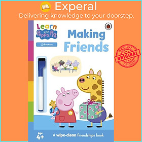 Sách - Learn with Peppa: Making Friends - Wipe-Clean Activity Book by Peppa Pig (UK edition, paperback)