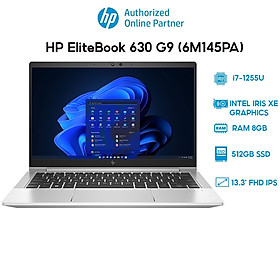 Hình ảnh Laptop HP EliteBook 630 G9 6M145PA (i7-1255U | 8GB | 512GB | Intel Iris Xe Graphics | 13.3' FHD | Win 11) Hàng chính hãng