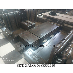 Bộ Bàn Ghế Tân Cổ Điển Gỗ Mun Đuôi Công