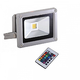 pha led 7 mầu hắt trang trí hòn non bộ kèm điều khiển - đèn trang trí bể cá