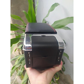 Bệ Tỳ Tay Xe Vinfast Fadil 2022-2019 Mẫu Đen Chỉ Đỏ Cao Cấp