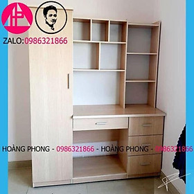 Mua Bàn học sinh kèm tủ đồ đẹp TPHCM ( Ngang 1m4)